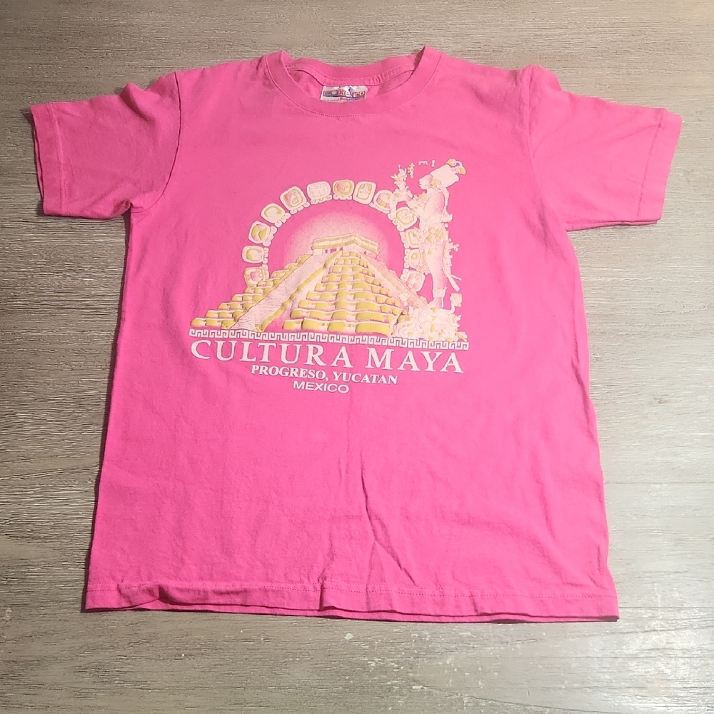 Pink Cultura Maya T-Shirt